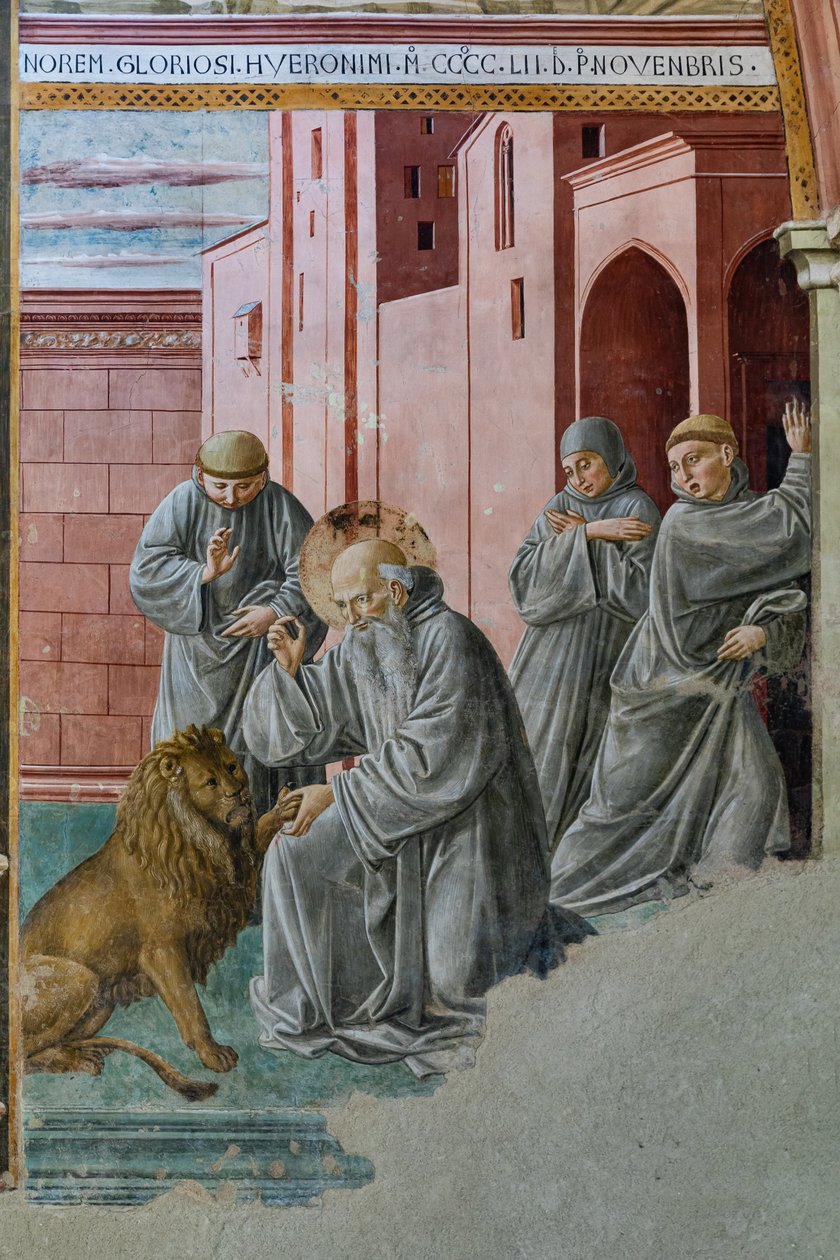 Détail avec Saint Jérôme retirant l