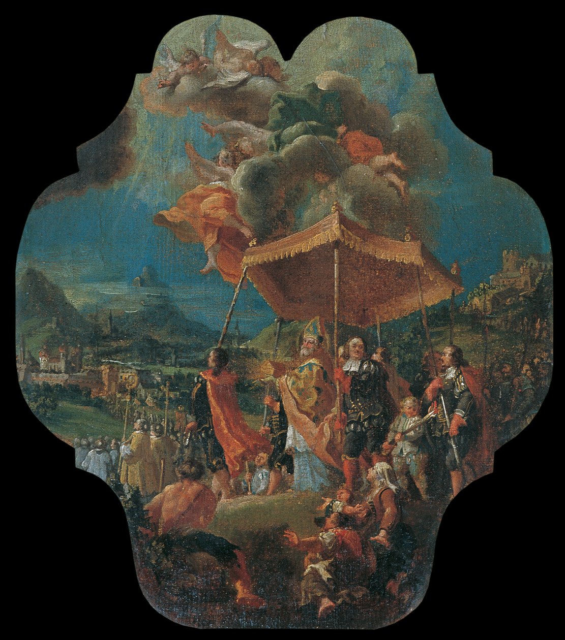 Le transfert du Très Saint de Säben à Brixen (970 après J.-C.) - Unbekannter Künstler