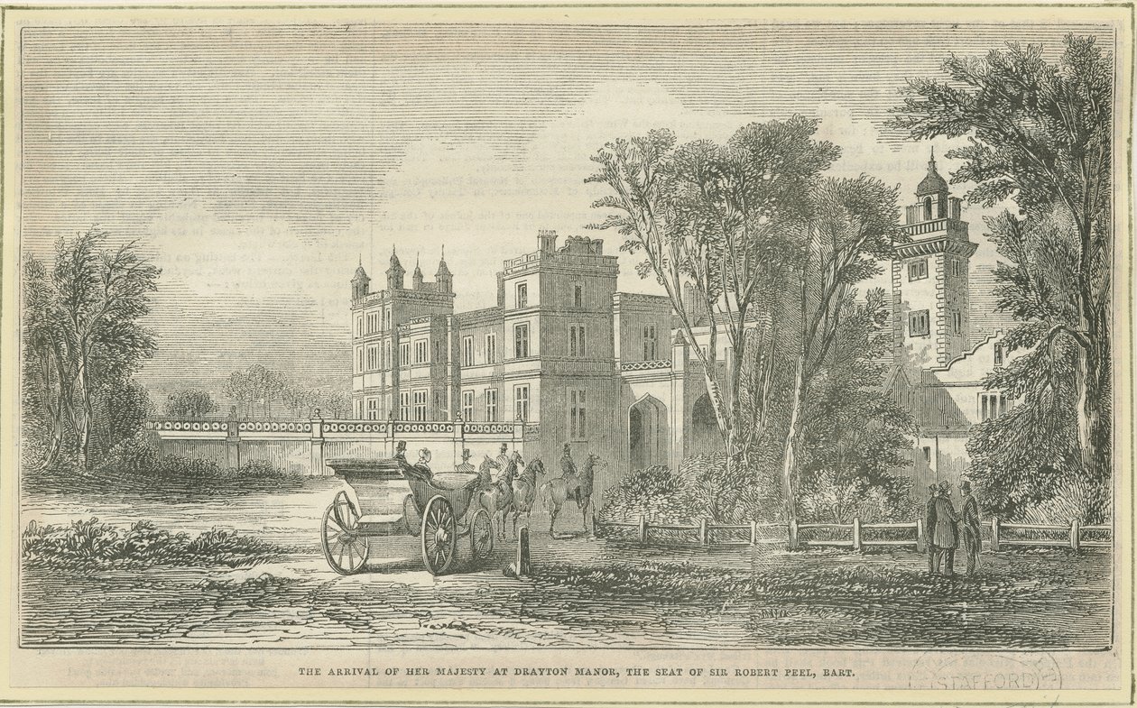 Drayton Bassett - "Drayton Manor" : gravure sur bois, nd [?19e siècle] - Unbekannt