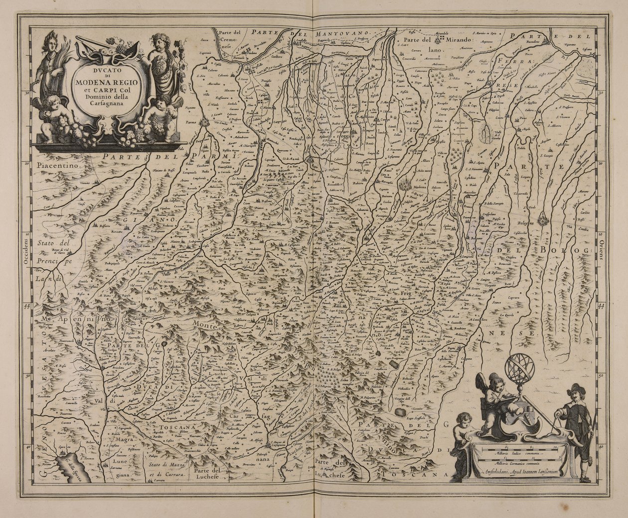 Duché de Modène Regio et Carpi avec le domaine de Carfagnana - Unbekannter Künstler