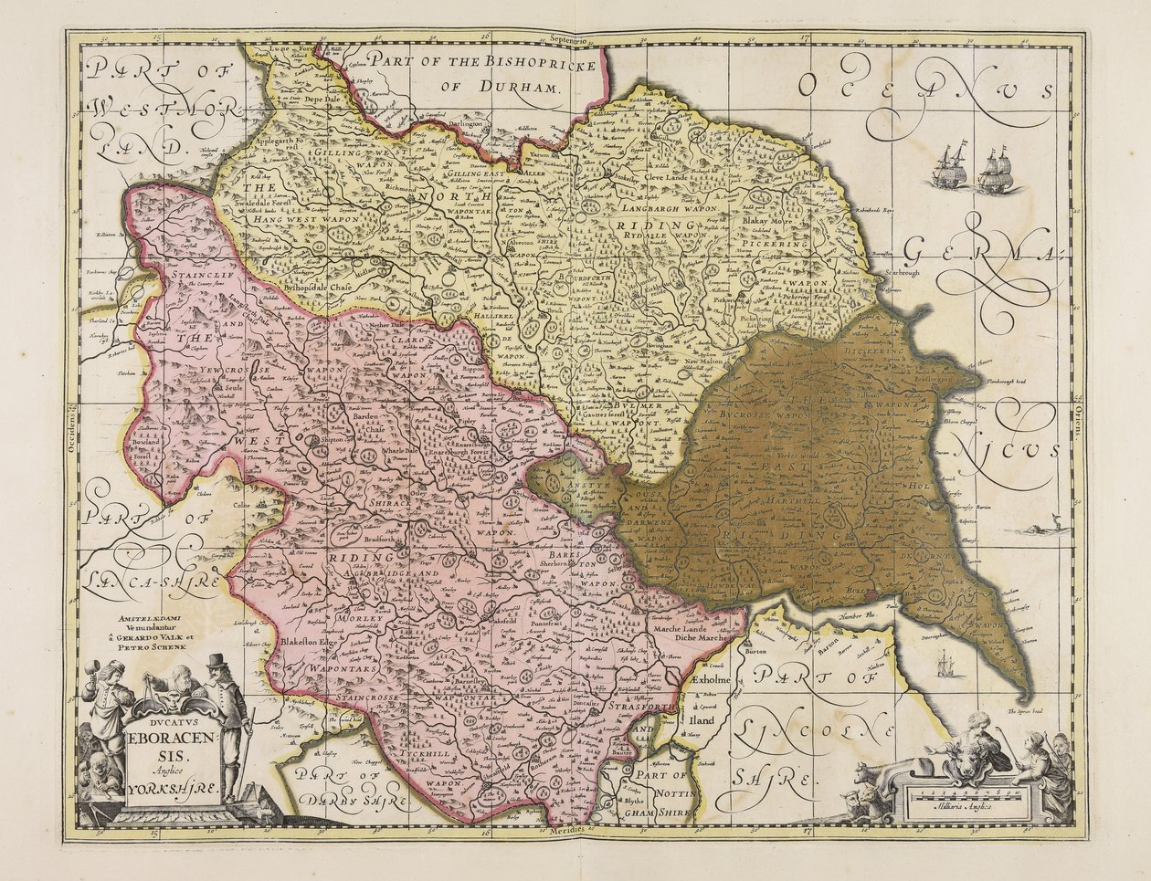 Ducatus Eboracensis anglice Yorkshire - Unbekannter Künstler