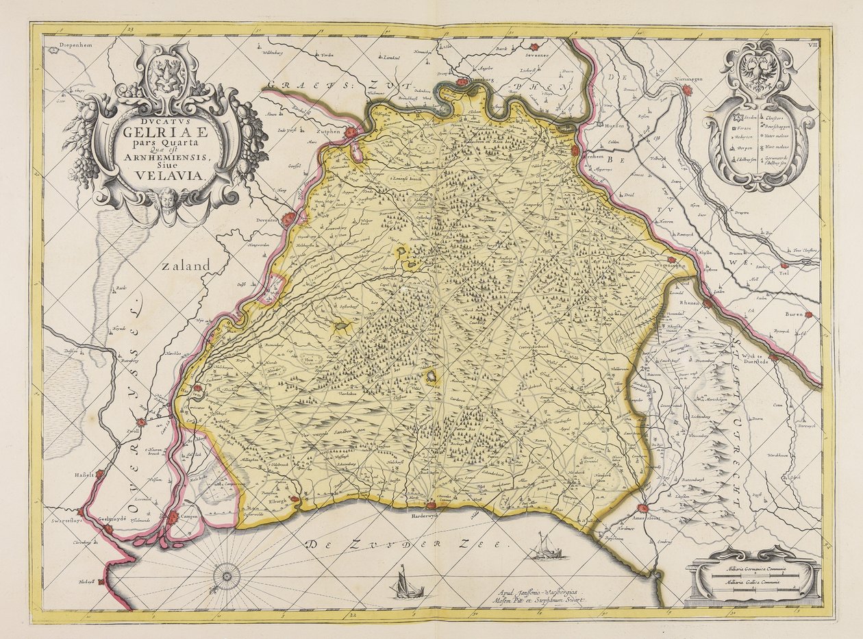 Ducatus Gelriae pars quarta quae est Arnhemiensis siue Velavia - Unbekannter Künstler