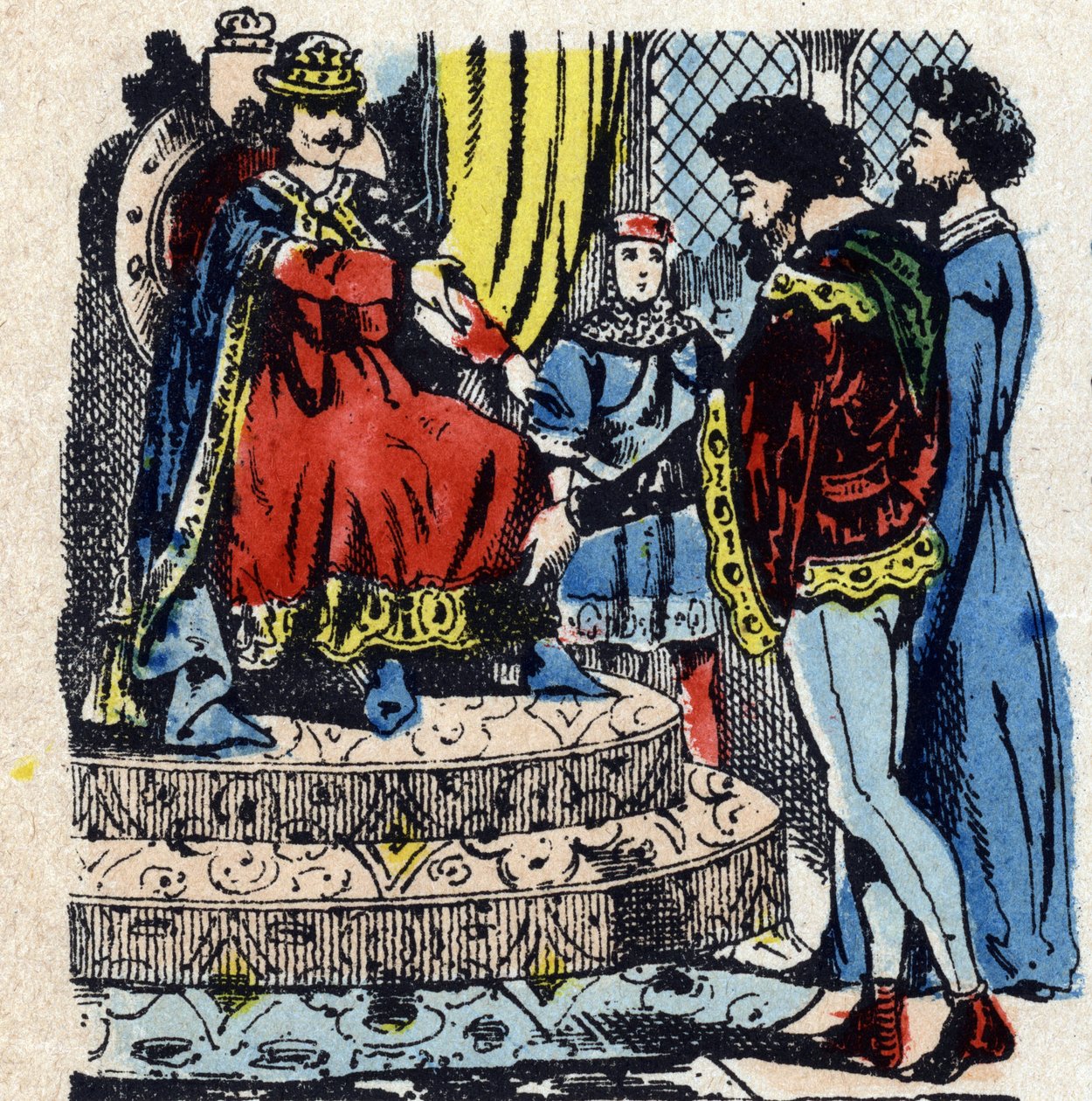 Expulsion des juifs et des banquiers italiens sous Charles IV - Unbekannter Künstler