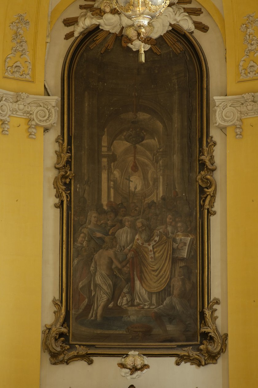 FRANCE. GRAND EST. MEURTHE-ET-MOSELLE. Lunéville. Église Saint-Jacques. Peinture de Jean Girardet dans le chœur. Art baroque. Architecture. Photographie - Unbekannt
