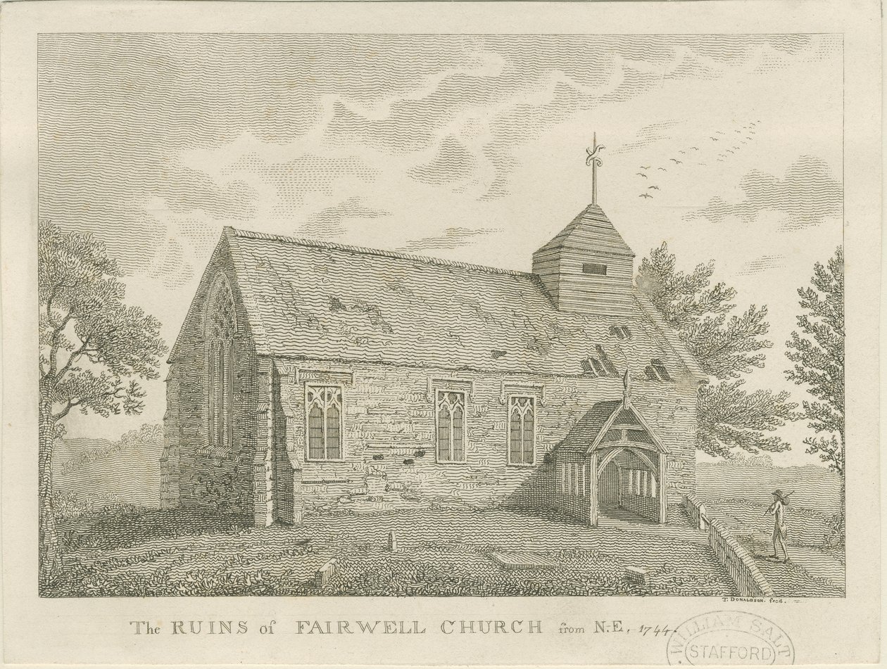 Église de Farewell : gravure, 1744 - Unbekannt
