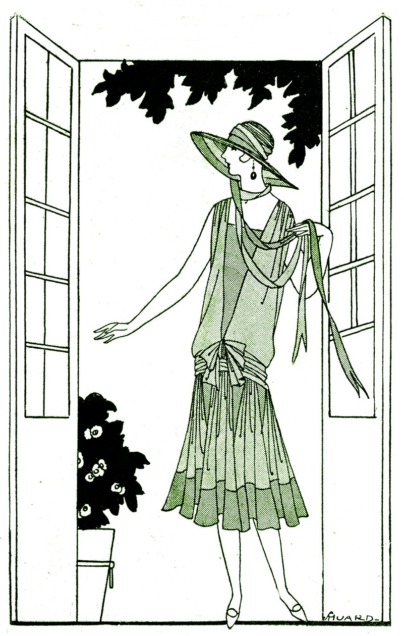 Mode : robe en mai 1925 - Unbekannter Künstler
