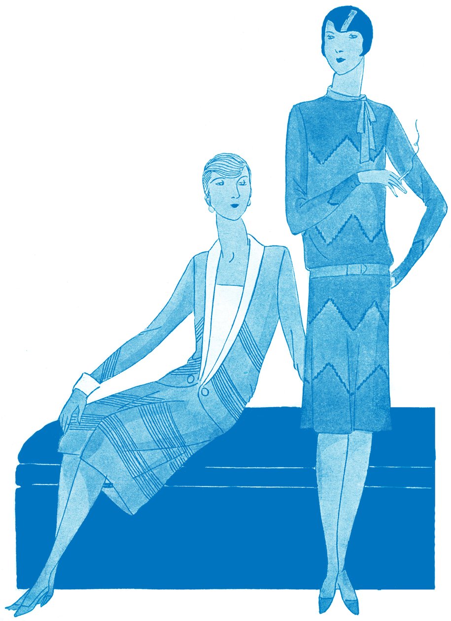 Mode : robes au printemps 1928 - Unbekannter Künstler