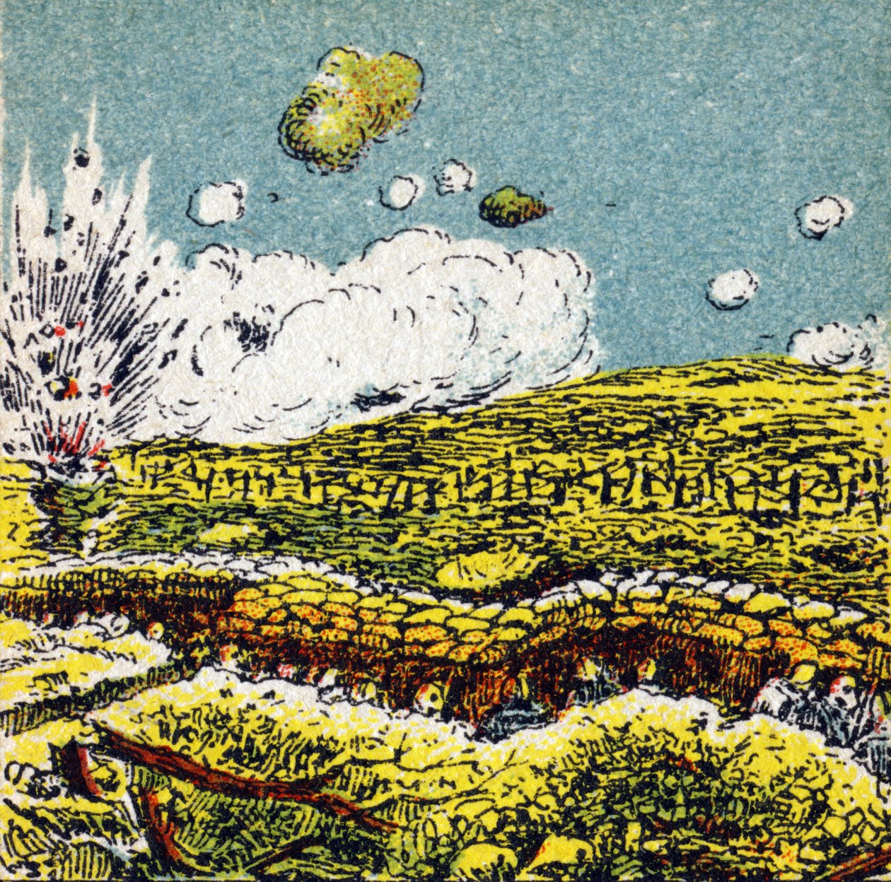 Première Guerre mondiale 1914-1918 : La bataille de Verdun le 21 février - Unbekannt