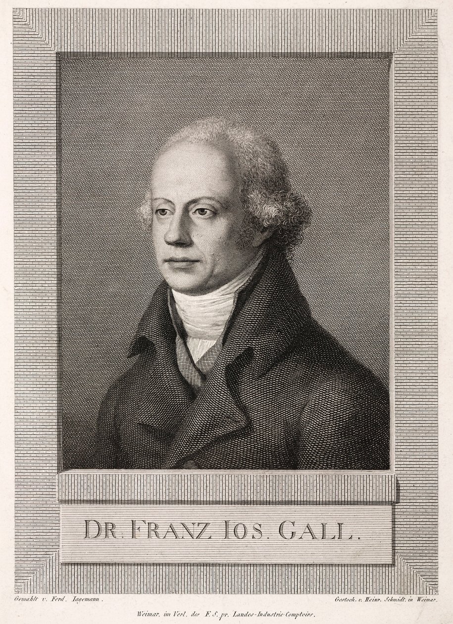 Franz Joseph Gall, anatomiste et phrénologue allemand, vers 1800 - Unbekannt