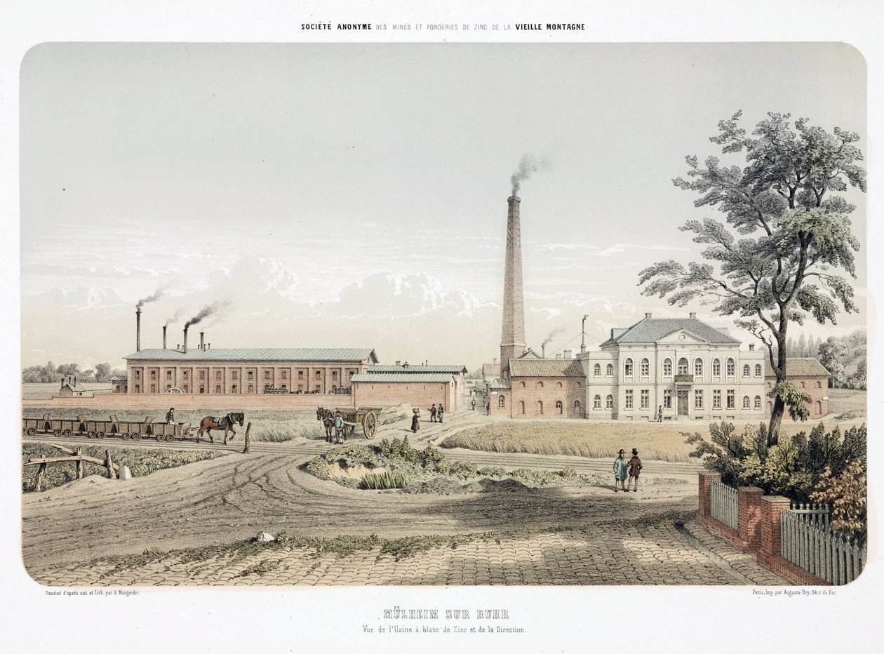 Scènes industrielles générales (Usine de zinc à Mulheim an der Ruhr, Allemagne) - Unbekannt