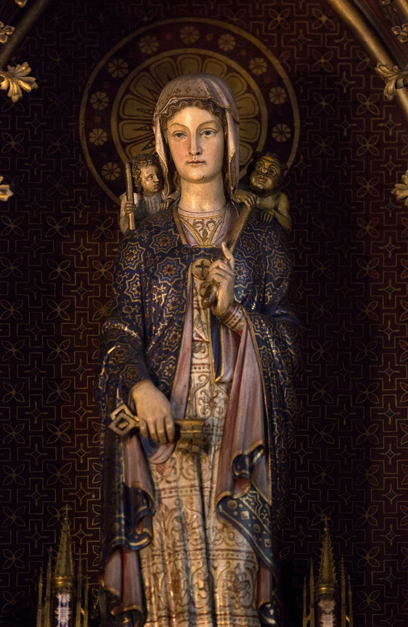 Geneviève, la sainte patronne de Paris. Église Saint-Étienne-du-Mont, Paris 2020 - Unbekannter Künstler
