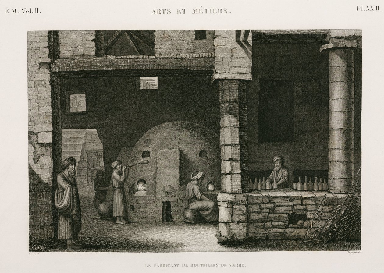 Fabrication de verre, Égypte, vers 1798 - Unbekannt
