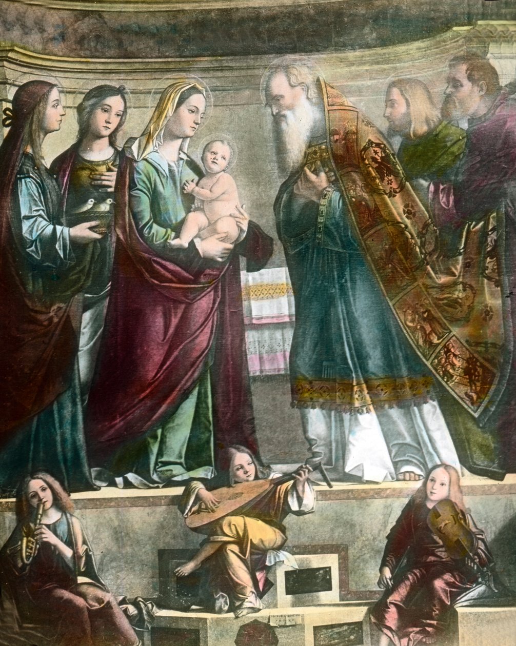 Goethe voyage à Venise, ici la peinture de la Sainte Marie montrant Jésus au temple par Carpaccio - Unbekannter Künstler