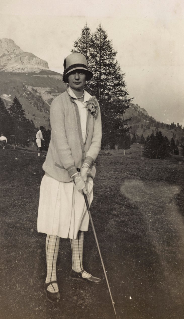 Golfeur au lac Carezza - Unbekannter Künstler