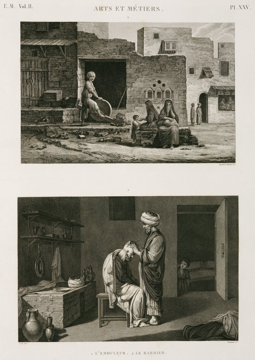Quincaillerie & Ferronnerie, rémouleur et barbier, Égypte, vers 1798 - Unbekannt