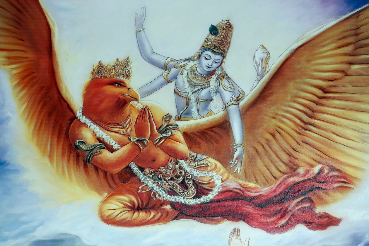 Temple hindou et sanctuaire des grottes de Batu, dieu hindou Vishnu, Kuala Lumpur, Malaisie (photo) - Unbekannt