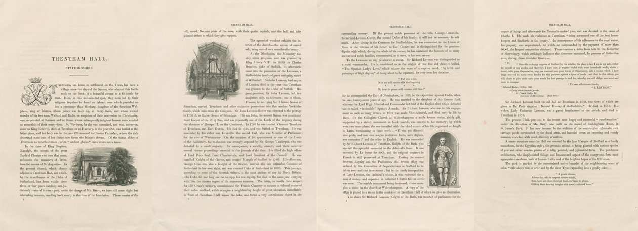 Compte rendu historique de Trentham Hall - Unbekannt