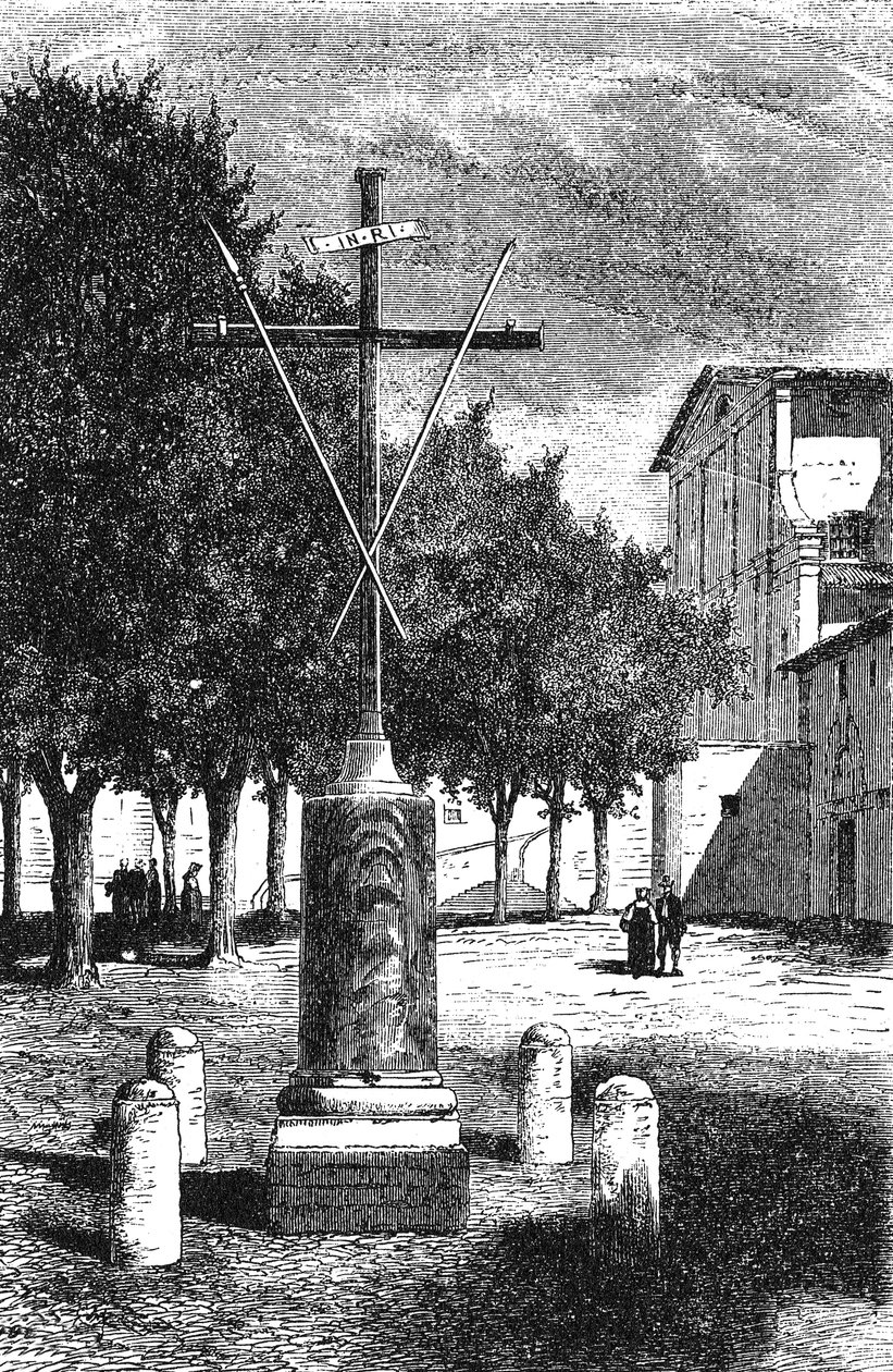 Histoire de la Rome antique. Ordre des Frères Mineurs Capucins sur la place Barberini à Rome la croix du Christ - Unbekannt