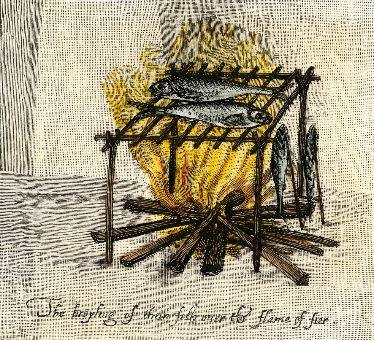 Histoire des peuples autochtones : Grille à poissons, plat des Indiens d