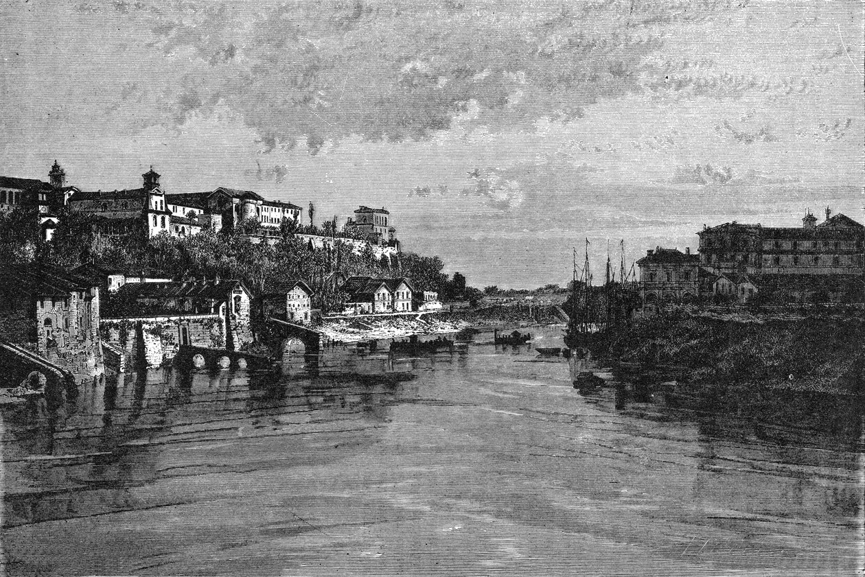 Histoire de Rome. Le bord du Tibre et le couvent de Sainte-Sabine - Unbekannt