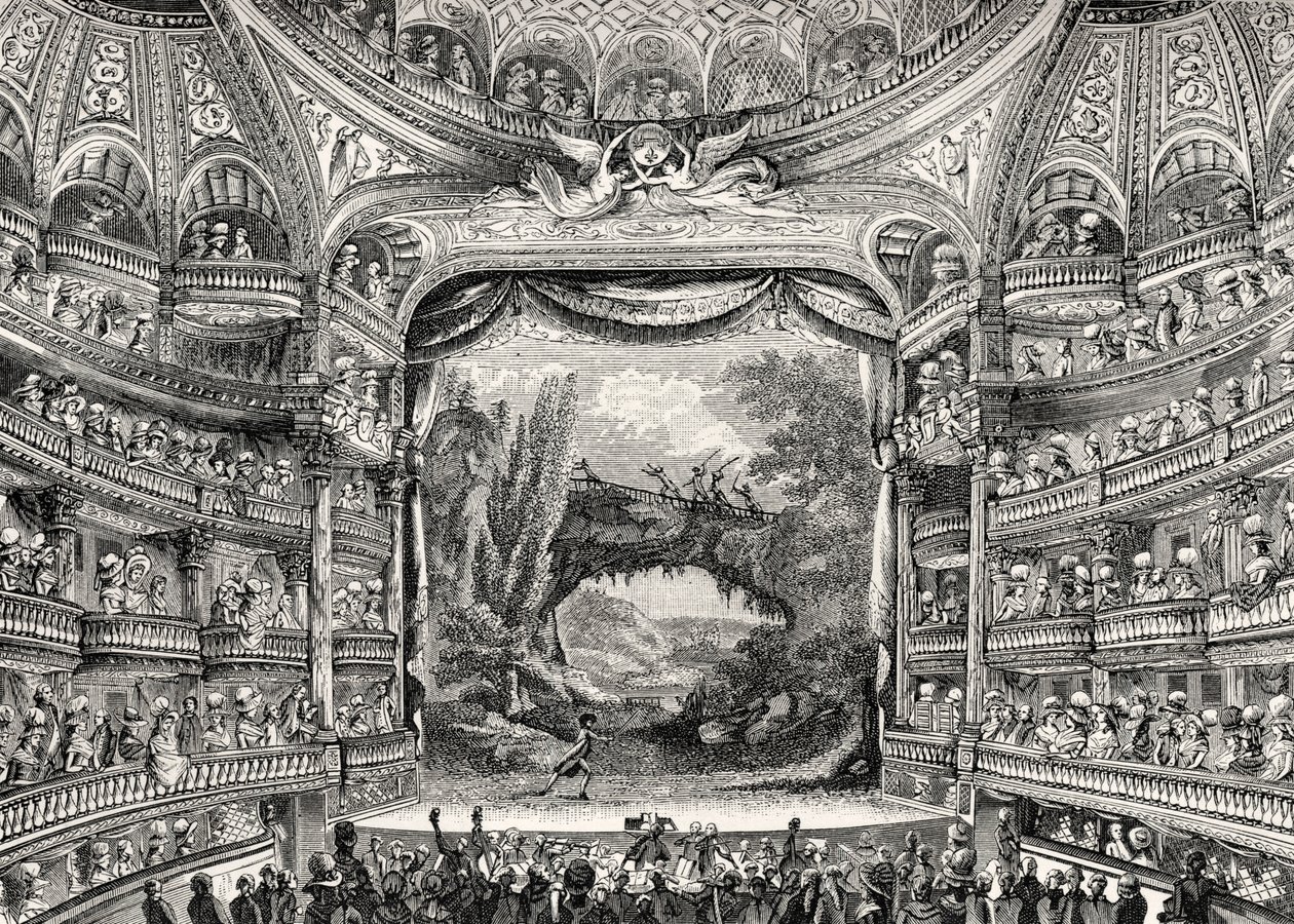 Histoire du théâtre : Le théâtre des Variétés Amusantes à Paris (maintenant le Théâtre-Français) - Unbekannter Künstler