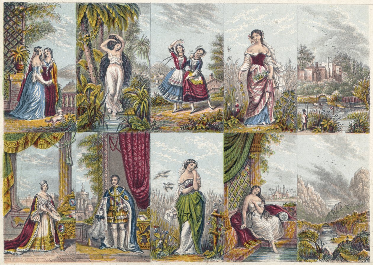 Illustrations datées de 1851 - Unbekannter Künstler