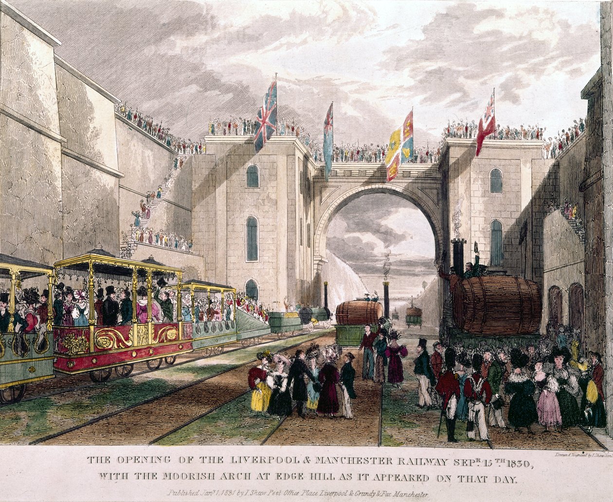Inauguration de la ligne de chemin de fer Liverpool Manchester - Unbekannt