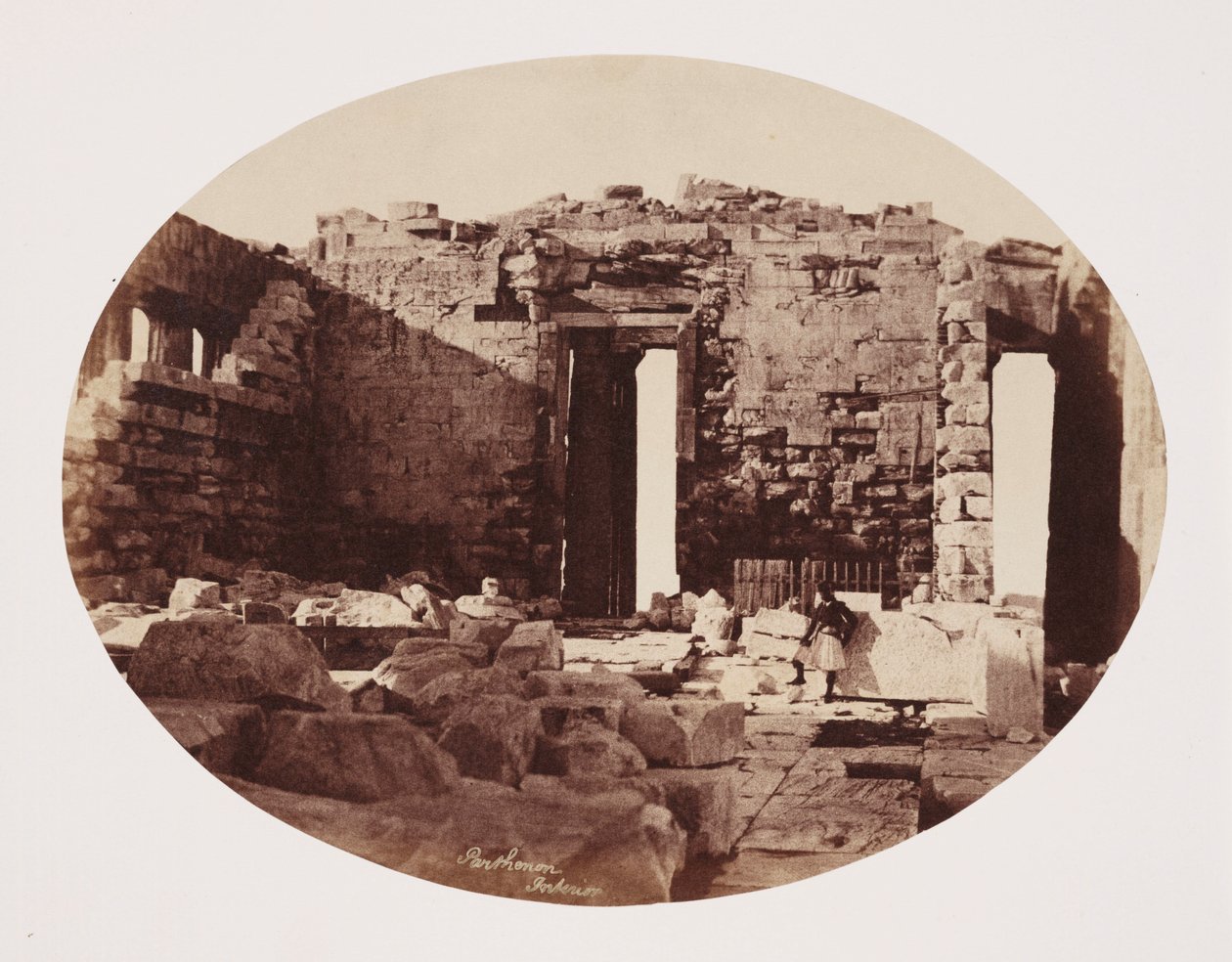 Intérieur du Parthénon, Athènes, vers 1849 - Unbekannt