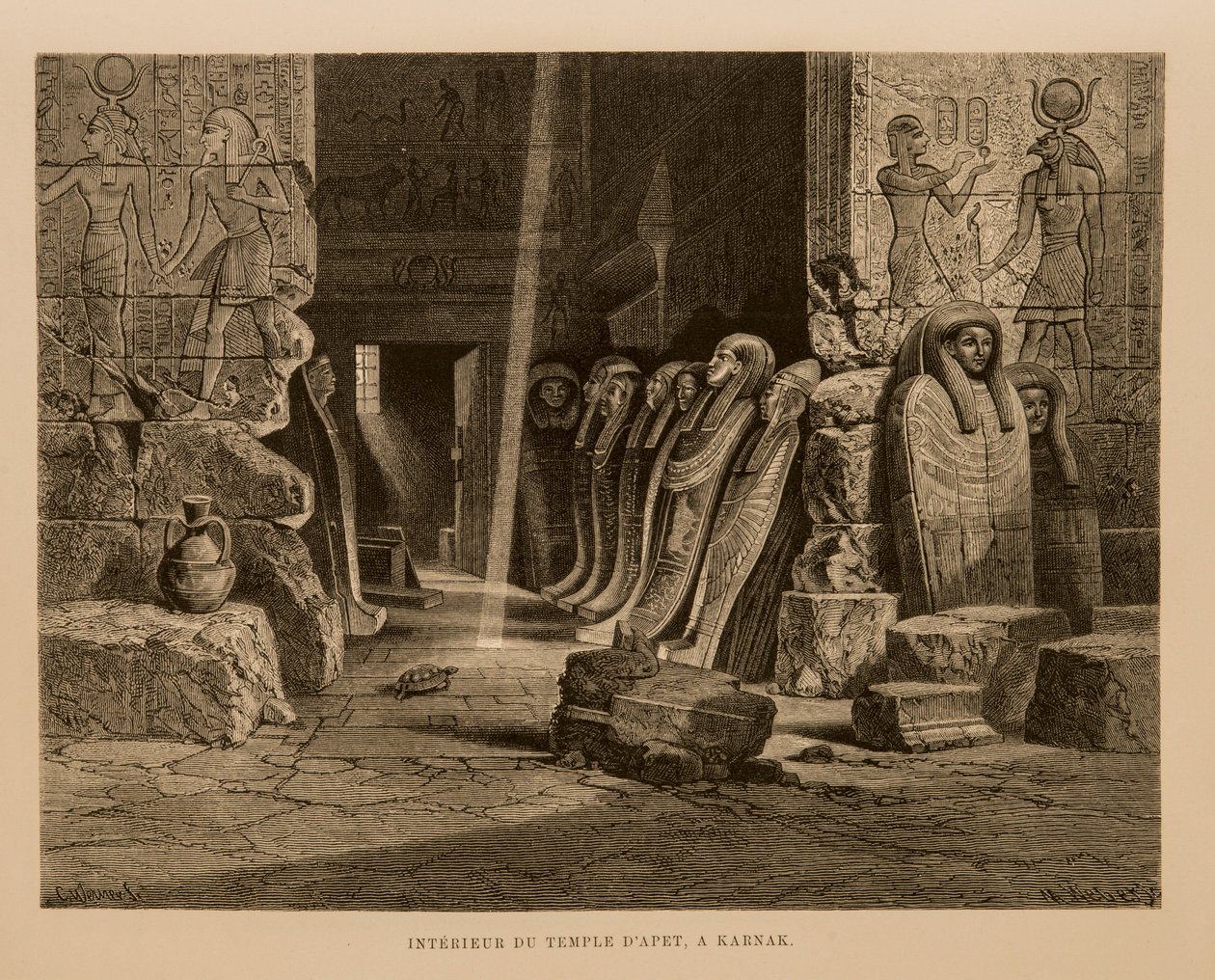 Vue intérieure du temple d