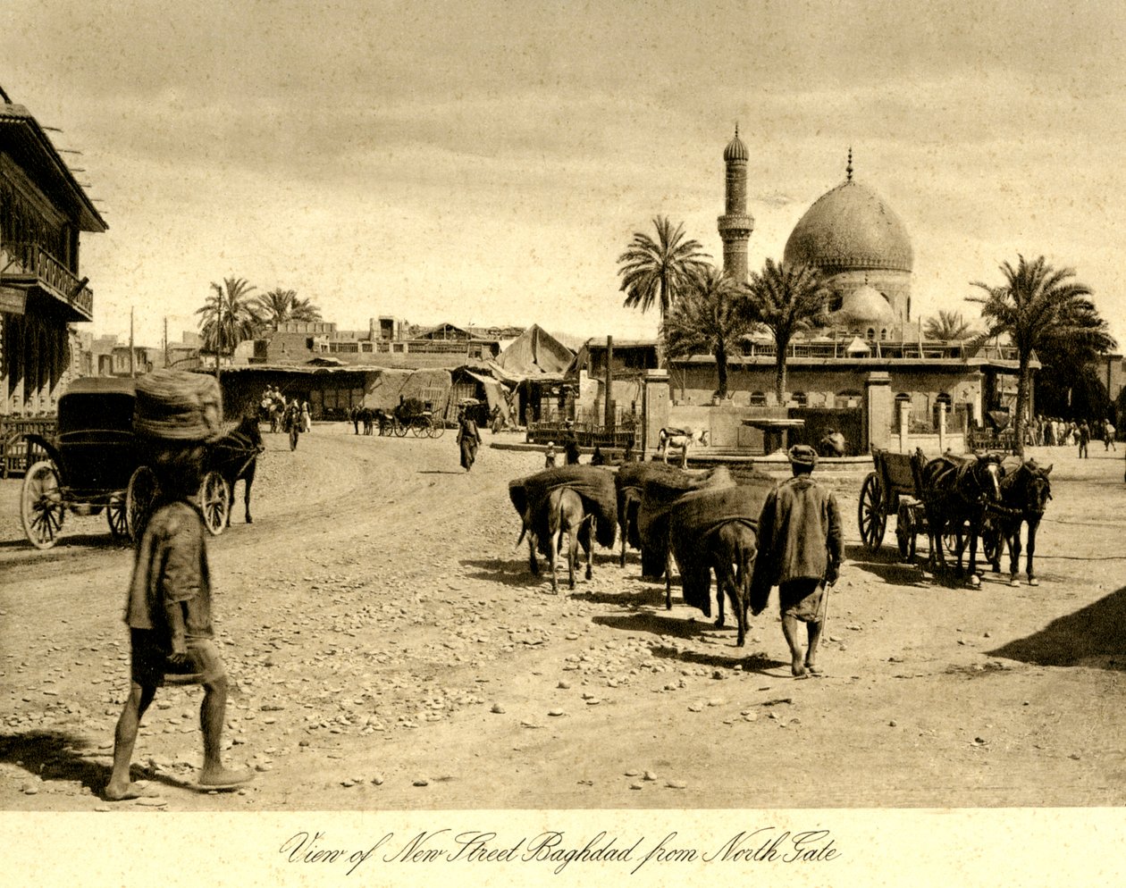 Irak - Vue de la nouvelle rue de Bagdad depuis la porte nord - Unbekannter Künstler