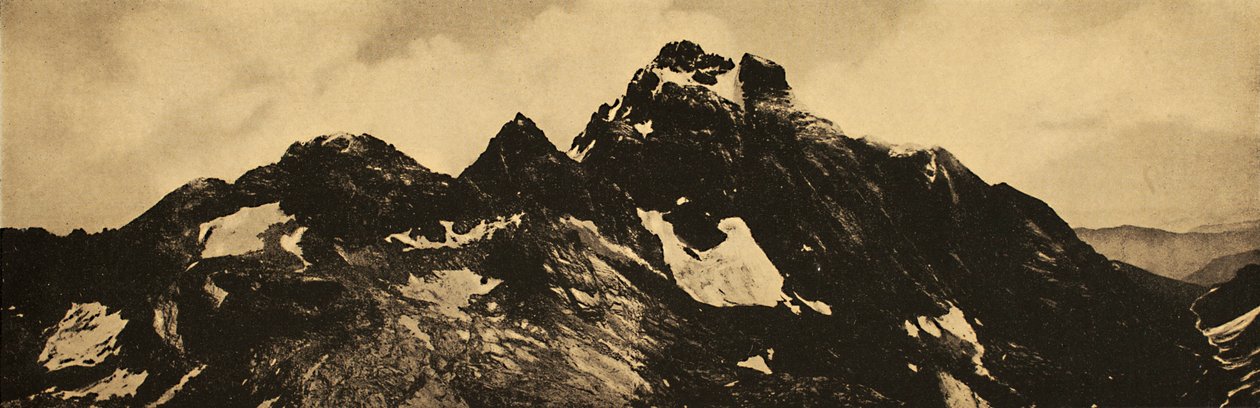 Paysages italiques dans la Divine Comédie : "Monviso" (Par. VI, 49-51) - Unbekannter Künstler