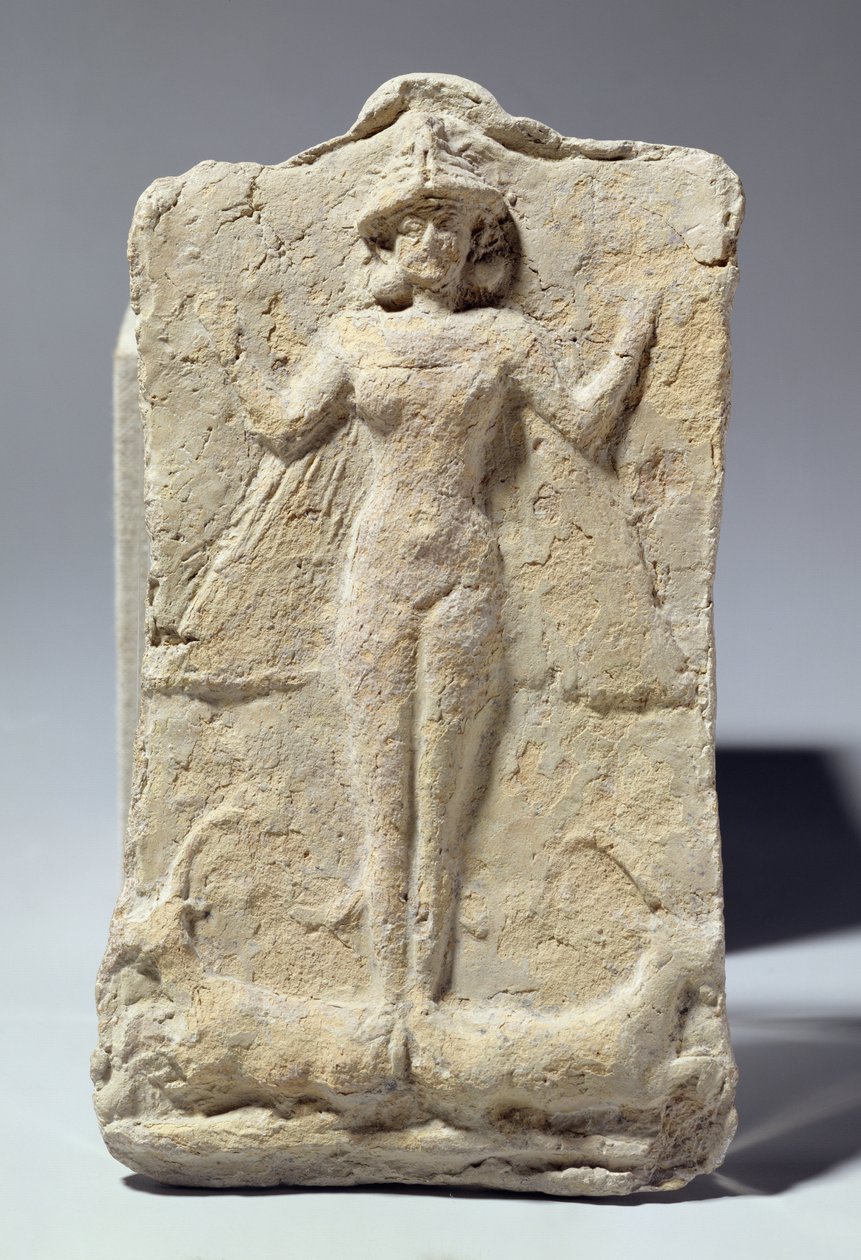 Jar décorée de motifs symboliques entourant la déesse Ishtar, babylonienne, vers 1700 av. J.-C. (terre cuite) - Unbekannt