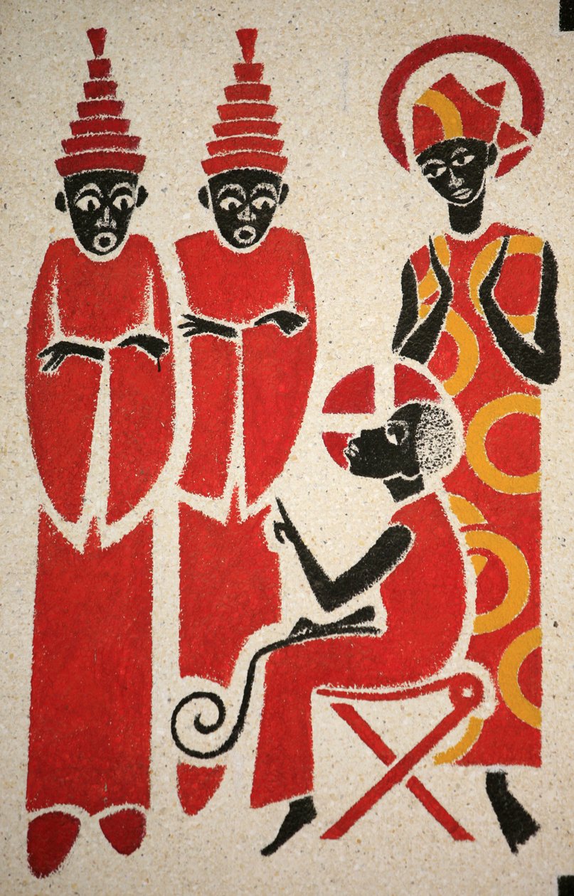 Jésus dans le temple. La fresque de l