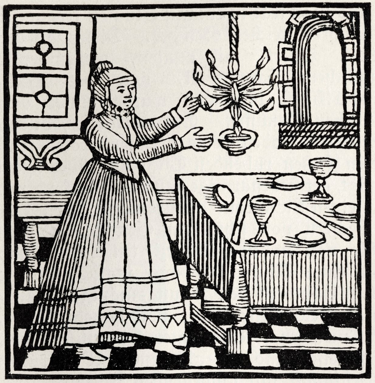 Femme juive allumant le sabbat - Unbekannter Künstler