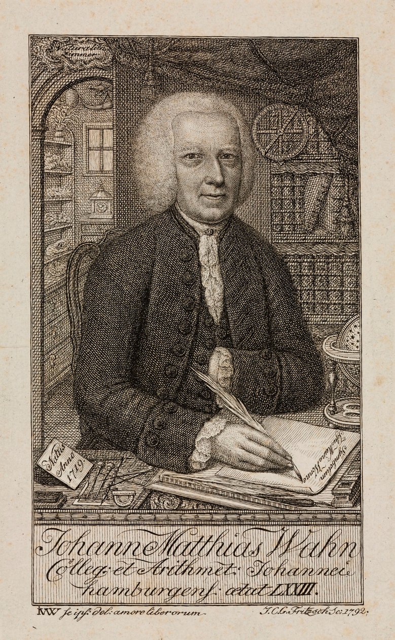 Johann Matthias Wahn, mathématicien allemand, vers 1792 - Unbekannt