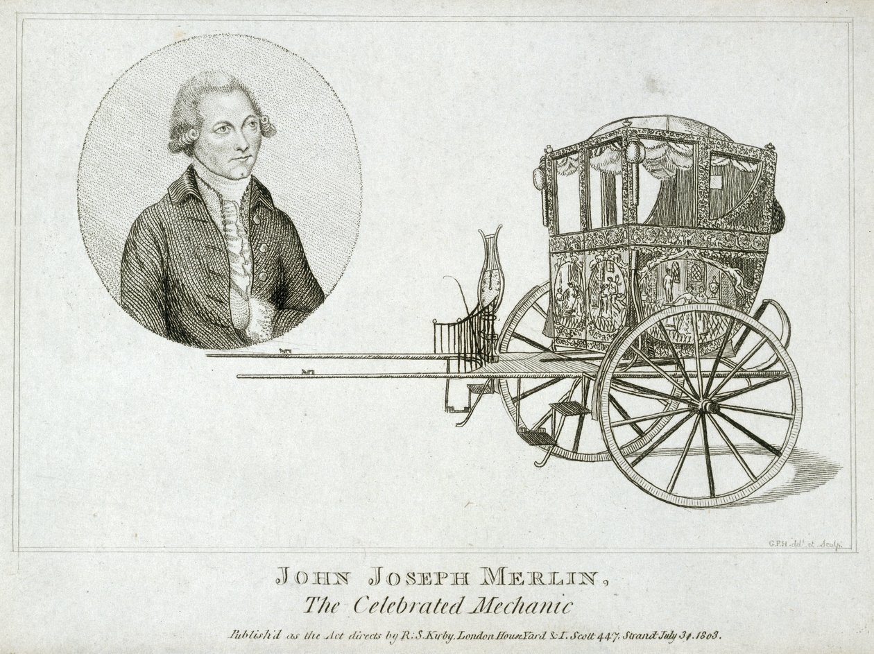 John Joseph Merlin, inventeur et mécanicien belge, vers 1770 - Unbekannt