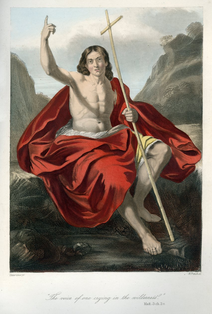 Jean-Baptiste prêchant - Unbekannter Künstler