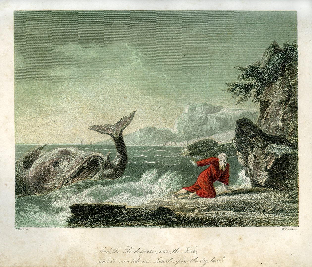 Jonas et la baleine - Bible - Unbekannter Künstler