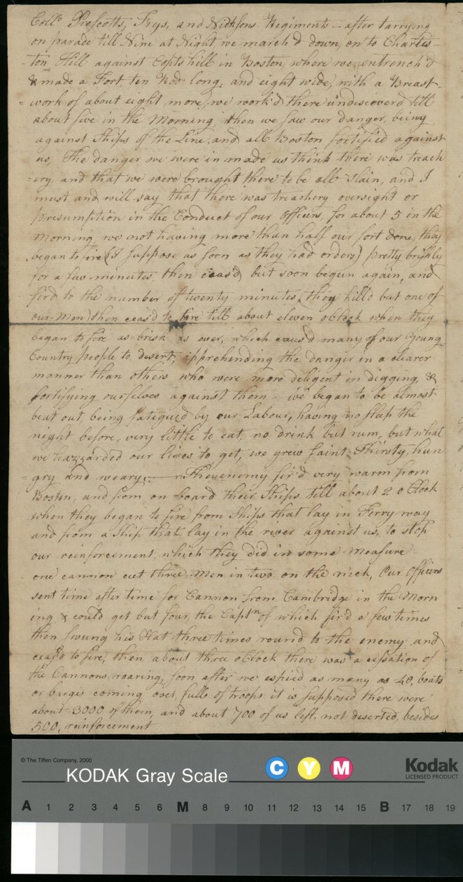 Lettre de Peter Brown à Sarah Brown, 25 juin 1775 (papier) - Unbekannter Künstler