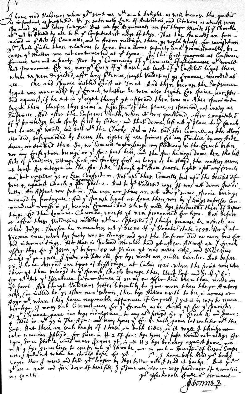 Lettre écrite par John Donne à Sir Robert Cotton, retournant, avec des critiques, une copie du traité 
