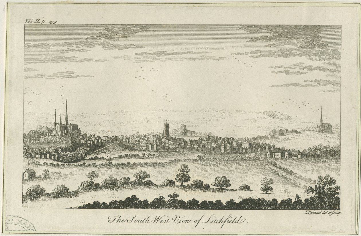 Lichfield - Vue Sud-Ouest - Unbekannt