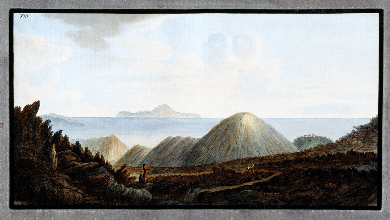 Petites montagnes sous le mont Vésuve, Royaume de Naples - Unbekannter Künstler
