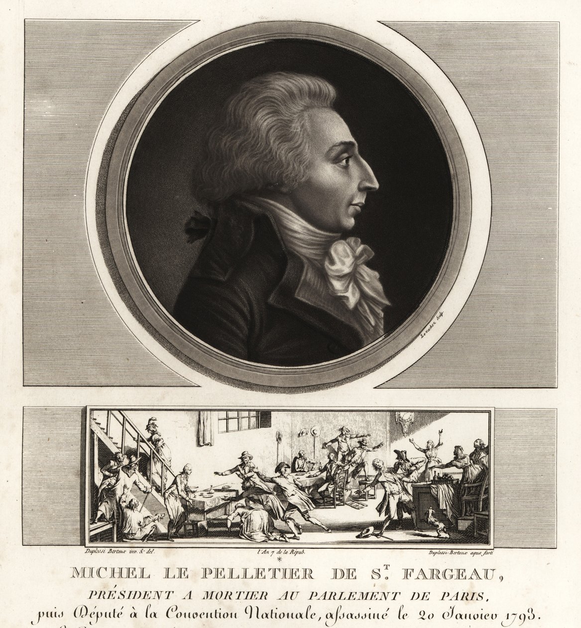 Louis-Michel le Peletier, Marquis de Saint-Fargeau (1760-1793), homme politique français et martyr de la Révolution française - Unbekannt