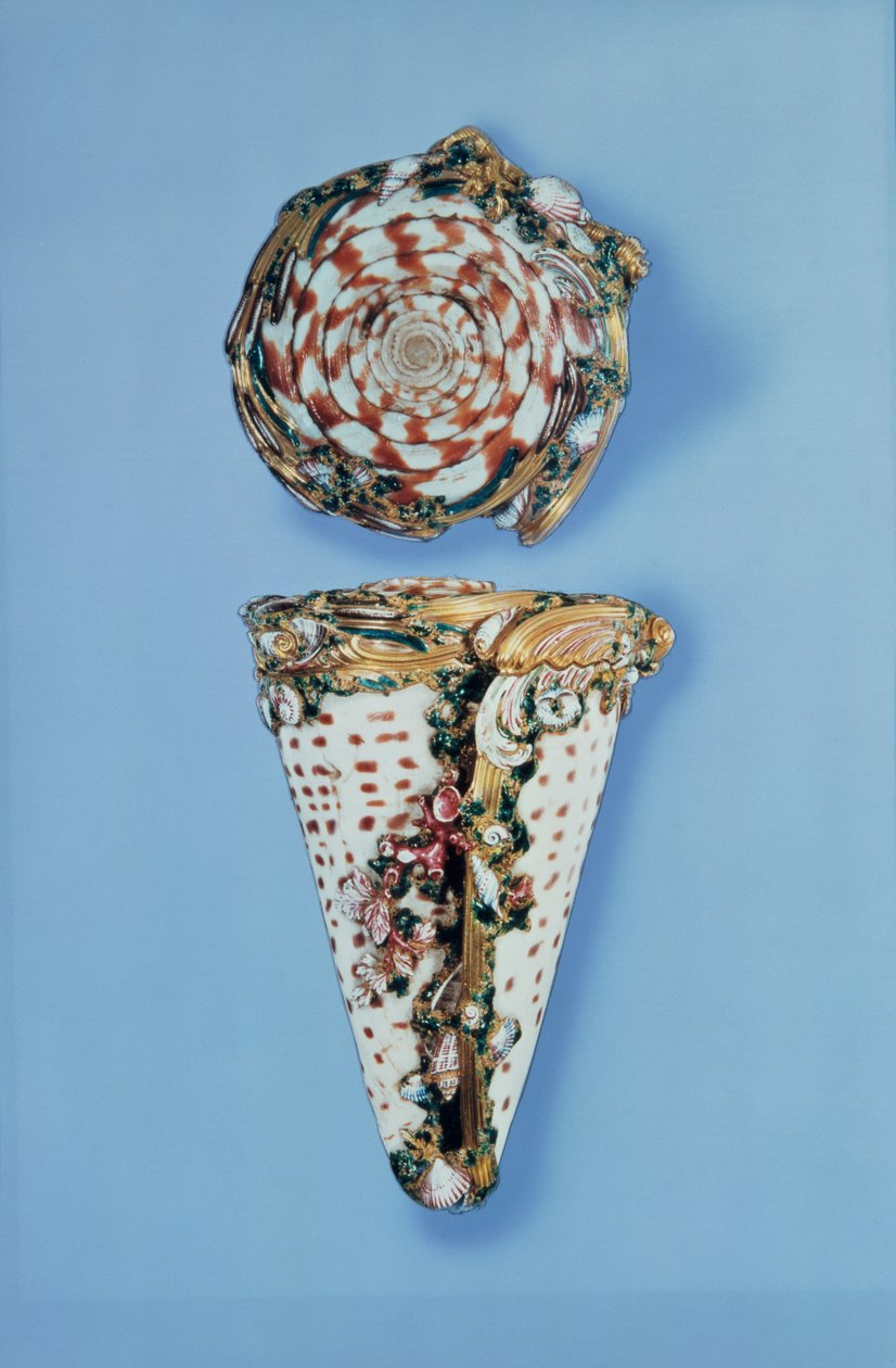 Boîtes à priser en or Louis XV en forme de coquillages par B. Sagaret, Paris - Unbekannt