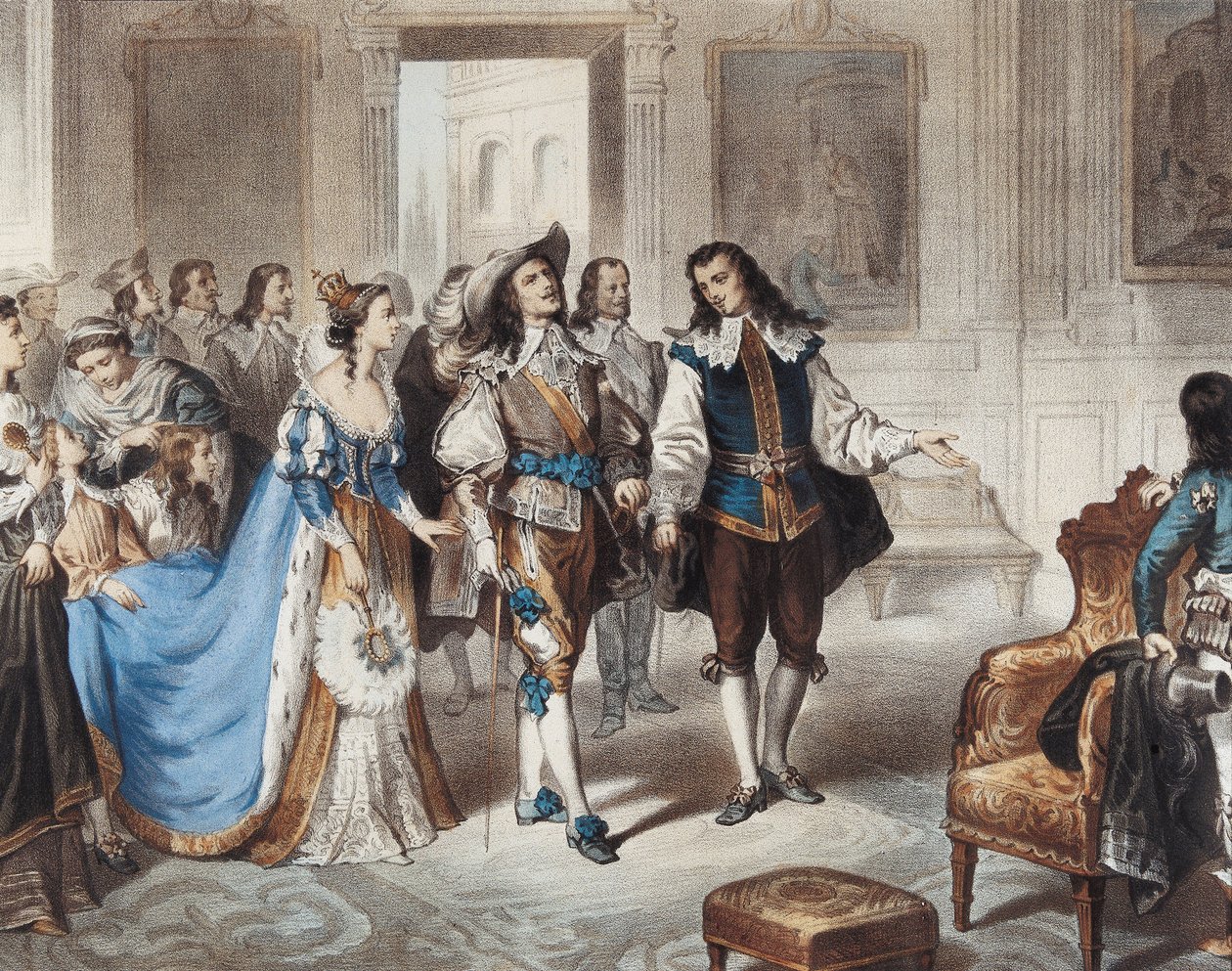 MURILLO, Bartolomé Esteban (1617-1682). « El pintor Murillo visitando El Escorial » (lithographie de L. Turgis). - Unbekannter Künstler