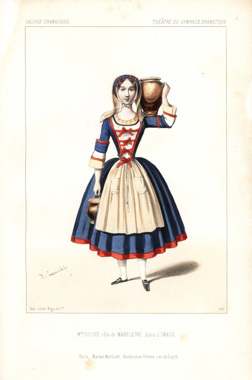 Madame Charlotte Doche, Eugénie Fleury ou Marie Charlotte Eugénie Plunkett dans le rôle de Madeleine dans "L