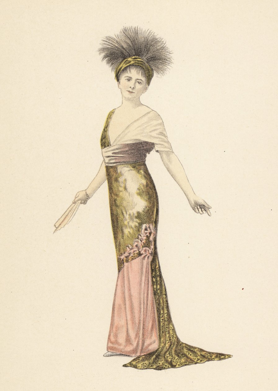 Madame Pierat en robe de Redfern dans Les Marionettes - Unbekannter Künstler
