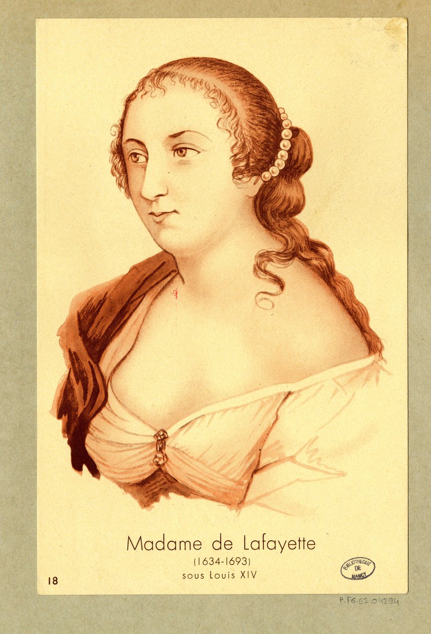 Madame de Lafayette - Unbekannter Künstler