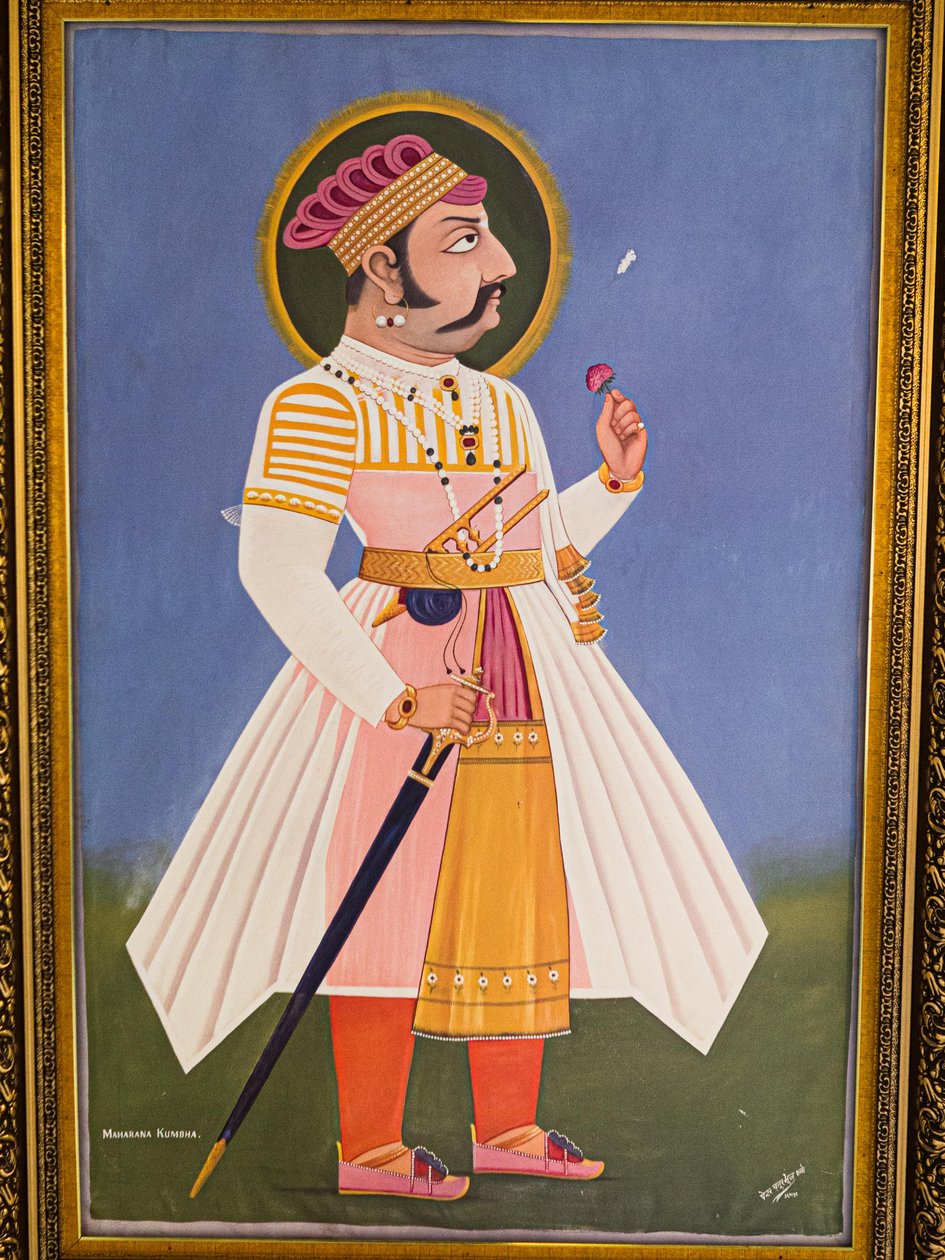 Maharaja Kumbha, Peinture, Fort de Mehrangarh, Jodhpur, Rajasthan, Inde, Asie - Unbekannter Künstler
