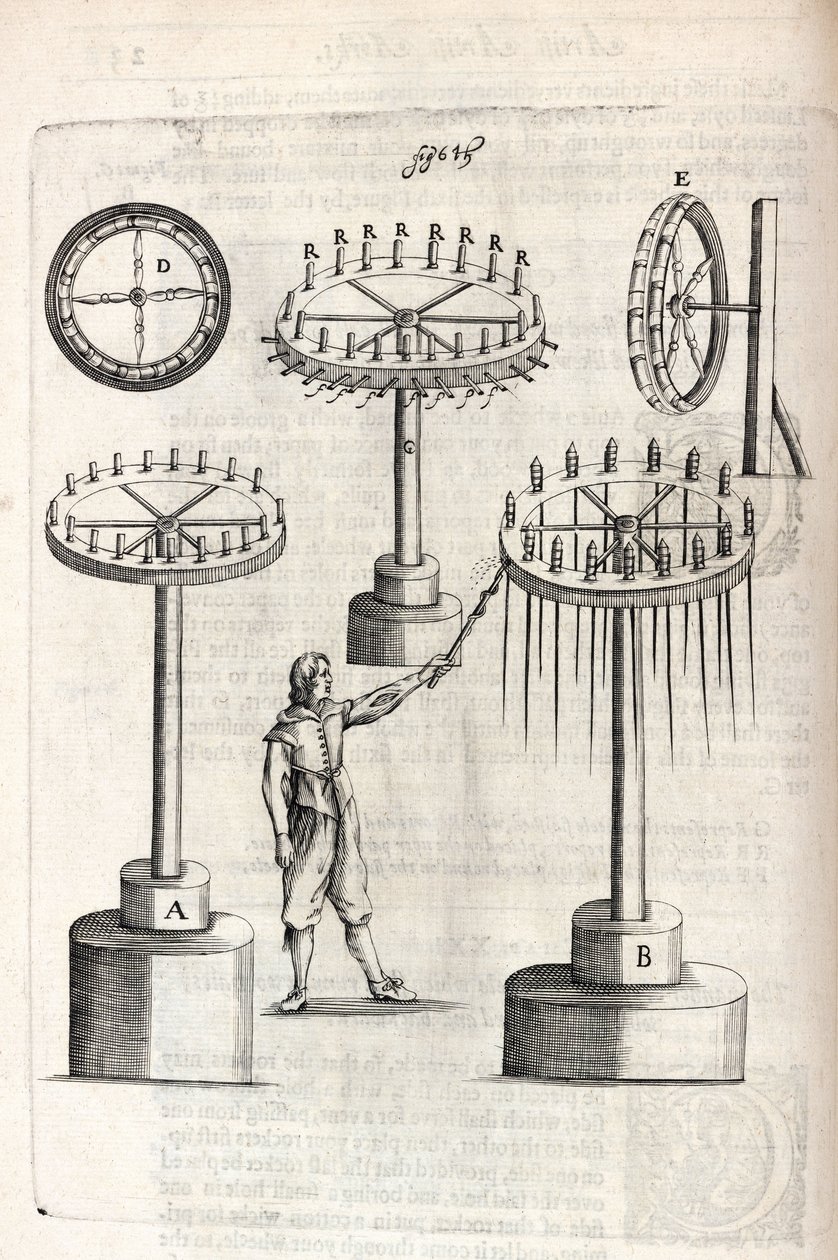 Homme allumant des feux d